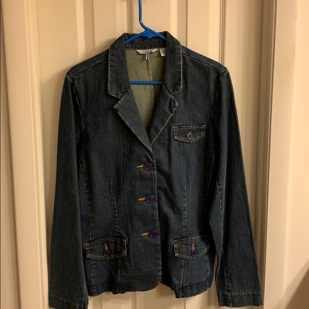 Denim IZOD blazer